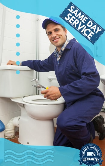 fixing a toilet